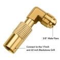 thumbnail image 4 of Wadeo Propane Elbow Adapter with Extension Hose, 12FT RV Quick-Connect Extension Hose with Propane Elbow Fitting for Blackstone 17 Inch or 22 Inch Griddle, 4 of 8