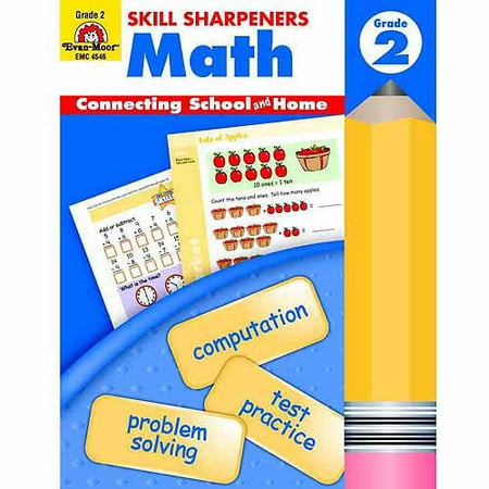 Evan-Moor Math Skill Sharpeners Book, Multiple Grades