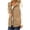 Khaki, variant on Dpjklzsn Women's Utility Vest with Drawstring Waist, Multi Pocket Sleeveless Cargo Jacket for Casual Layering