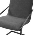 thumbnail image 6 of Modway Pitch Upholstered Fabric Dining Armchair in Black Charcoal, 6 of 8