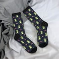 thumbnail image 5 of Daiia Dinosaur Astronaut Print Crew Socks – Soft Breathable Long Socks for Men & Women, Moisture-Wicking & Comfortable Daily Wear Socks, One-Size Fits Most (US 5-11), 5 of 6