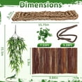 thumbnail image 5 of VNEKVA Bearded Dragon Tank Accessories Set, Reptile Bridge Hammock with Vines, Feeding Bowl & Hide Cave, 5 of 6