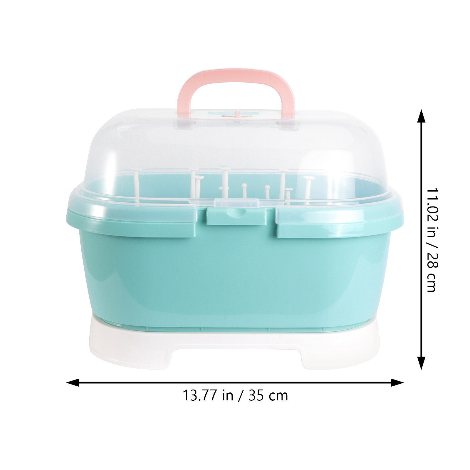 PBPBOX Baby Bottle Drainer Drying Rack Baby Products Holder Green 1Pack