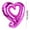Hot Pink, variant on Meggemo 4 Pcs 18 Inches Hook Heart Foil Balloons Wedding Valentine's Day Proposal Confession Party Decor Helium Balloon Set