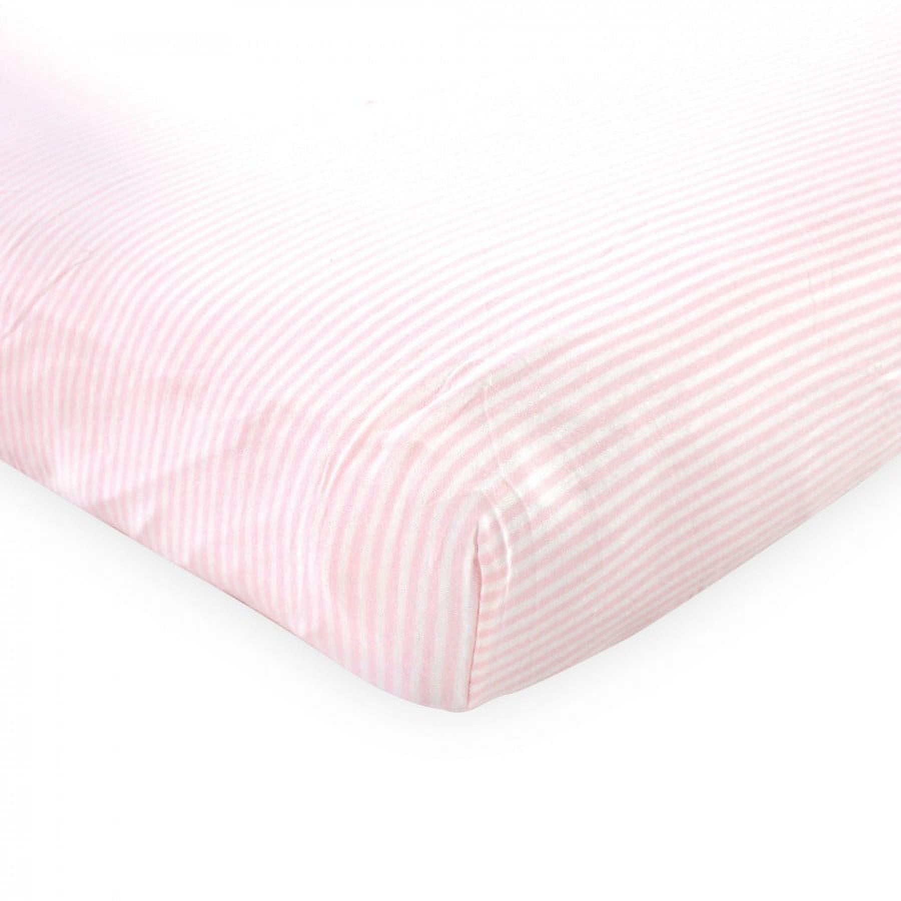 Touched by Nature Baby Girl Organic Cotton Crib Sheet, Girl Elephant, One Size