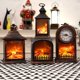 thumbnail image 4 of Linterna para Chimenea y USB con Pilas, Linterna para Chimenea de Mesa Lámpara para Chimenea Interior/Exterior, Reloj de Mesa-27 cm oso de fresa Electrónica, 4 of 5