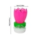 thumbnail image 4 of Decoración Eléctrico Vela de pastel - Velas de loto giratorias electrónicas - Doble capa (rosa), 4 of 5