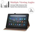 thumbnail image 4 of For Amazon Fire HD 10 Plus 2021 Case 11th Gen, Fire HD 10 2021 Cover with Pen Holder, Allytech Flip Stand PU Leather Elastic Band Anti-Scratch Card Slots Case for Kindle Fire HD 10.1" 2021, Rainbow, 4 of 8