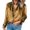 Yellow, variant on Baberdicy Women's T-Shirts Women's Spring V Neck Retro Gold Velvet Long Sleeved Blouse Womens Tops Green