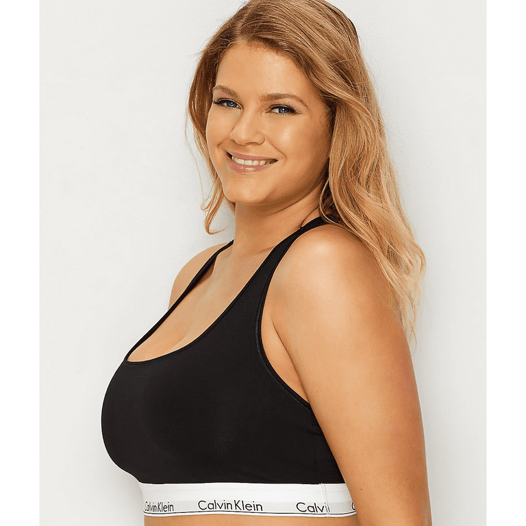 Calvin Klein Women's Modern Cotton Lightly Lined Bralette, Black, Medium -  Imported Products from USA - iBhejo