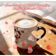 thumbnail image 5 of Heart-Shaped Color Changing Magic Ceramic Mug, Magic Reveal of Surprise Design with Hot Drink, Hidden Graphic or Text Coffee Cup, Gift for Valentine‘s Day (2Pcs, A), 5 of 10