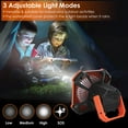 thumbnail image 3 of Portable Camping Lantern Fan TeqHome 10000mAh Battery Powered Fan USB Rechargeable Tent Fan with Remote 4 Light Modes 3 Wind Modes Power Bank, 3 of 8