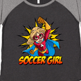thumbnail image 4 of Inktastic Soccer Girl Superhero Women's Plus Size T-Shirt, 4 of 5