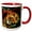Red/White, variant on 3drose, Bengal Tiger, 11oz Two-tone Yellow Mug