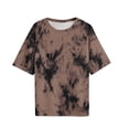 thumbnail image 4 of MAFYTYTPR Women's Tie Dye Print Round Neck 1/2 Sleeve Casual T-Shirts Spring Summer Tops for Everyday Wear S-XXL, 4 of 9