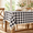 Black-70" x 55" (Rectangular), variant on Aqua Checkered Tablecloth Square 55"x55"