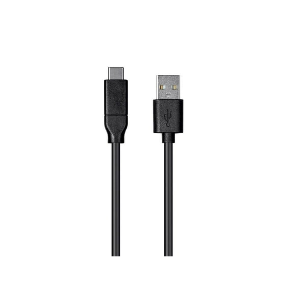 Monoprice USB C to USB A 2.0 Cable - 4 Meters (13.1 Feet) - Black | Fast Charging, High Speed, 480Mbps, 3A, 26AWG, Type C, Compatible with Samsung Galaxy and More - Essentials Series