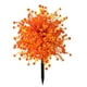 thumbnail image 2 of Arreglo floral de piso a piso con hojas rojas al atardecer, decoración simulada para patio de casa, hojas artificiales, efecto 3D, tamaño grande, plástico duradero, marco de metal, para sala, 2 of 9
