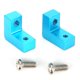 thumbnail image 1 of Lot de 2 plaques de servo en alliage d'aluminium pour voiture télécommandée RGT 136100 1/10, bleu 680023B, 1 of 4