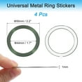 thumbnail image 2 of Uxcell 4 Pack 56x1mm Universal Wireless Magnetic Metal Ring Sticker para funda de teléfono Verde claro, 2 of 6