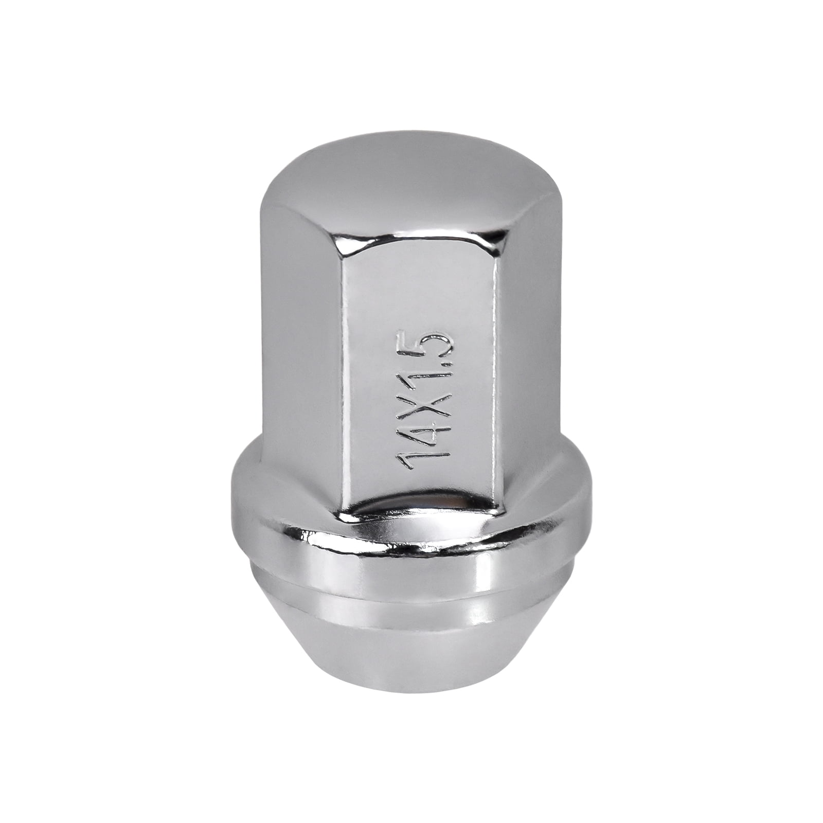 Hex Autoparts 32PCS 14x1.5 Chrome Lug Nuts for Chevy GMC Silverado 2500 3500 GMC Sierra 2500 Hummer H2