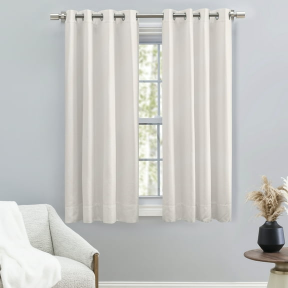 Ricardo Grasscloth Lined Grommet Panel w/Wand