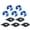 Blue, variant on Lightweight Strong Mountain Bike Hose Guide Clamp Seat Tool Easy installs Modest Brake Shifter Hoses Guide Clamp