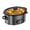 Black, variant on CONCETTA 6-Quart Oval Slow Cooker with 3 Cooking Settings, Dishwasher-Safe Stoneware Crock & Glass Lid, Sliver