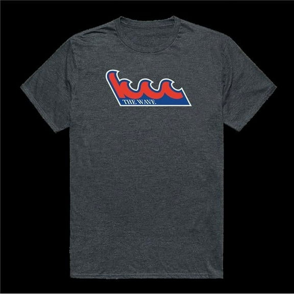 W Republic 519-660-HCH-01 Kingsborough CC The Wave Cinder College T-Shirt, Heather Charcoal - Small