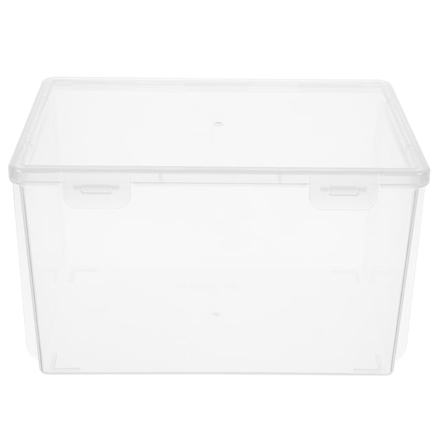 KAKOWELY laundry powder container Clear Laundry Pod Container Plastic Storage Box Bathroom Washing Powder Holder8.39"X5.79"X5"