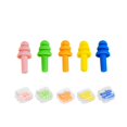 thumbnail image 1 of Sleeping Earplugs Soft Silicone Reusable Sleeping Noise Reduction Earplugs (4 Pairs) Blue Yellow, 1 of 4