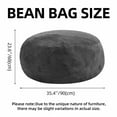 thumbnail image 7 of Bean Bag Chair 3FT,  Large Memory Foam Filled Chair for Adults and Teens, Soft Sofa with Removable Flannel Cover, Round Couch for Living Room Bedroom College Dorm, 7 of 7
