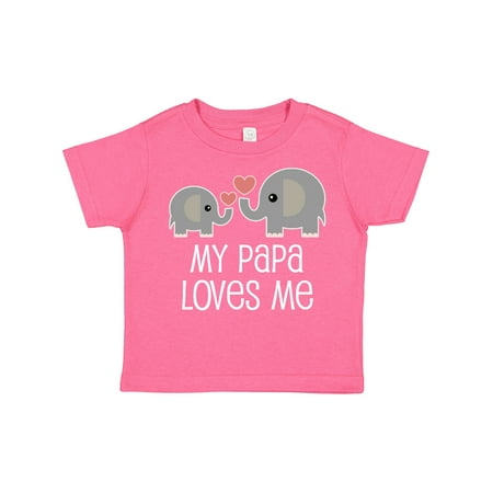 

Inktastic My Papa Grandpa Loves Me Gift Toddler Boy or Toddler Girl T-Shirt