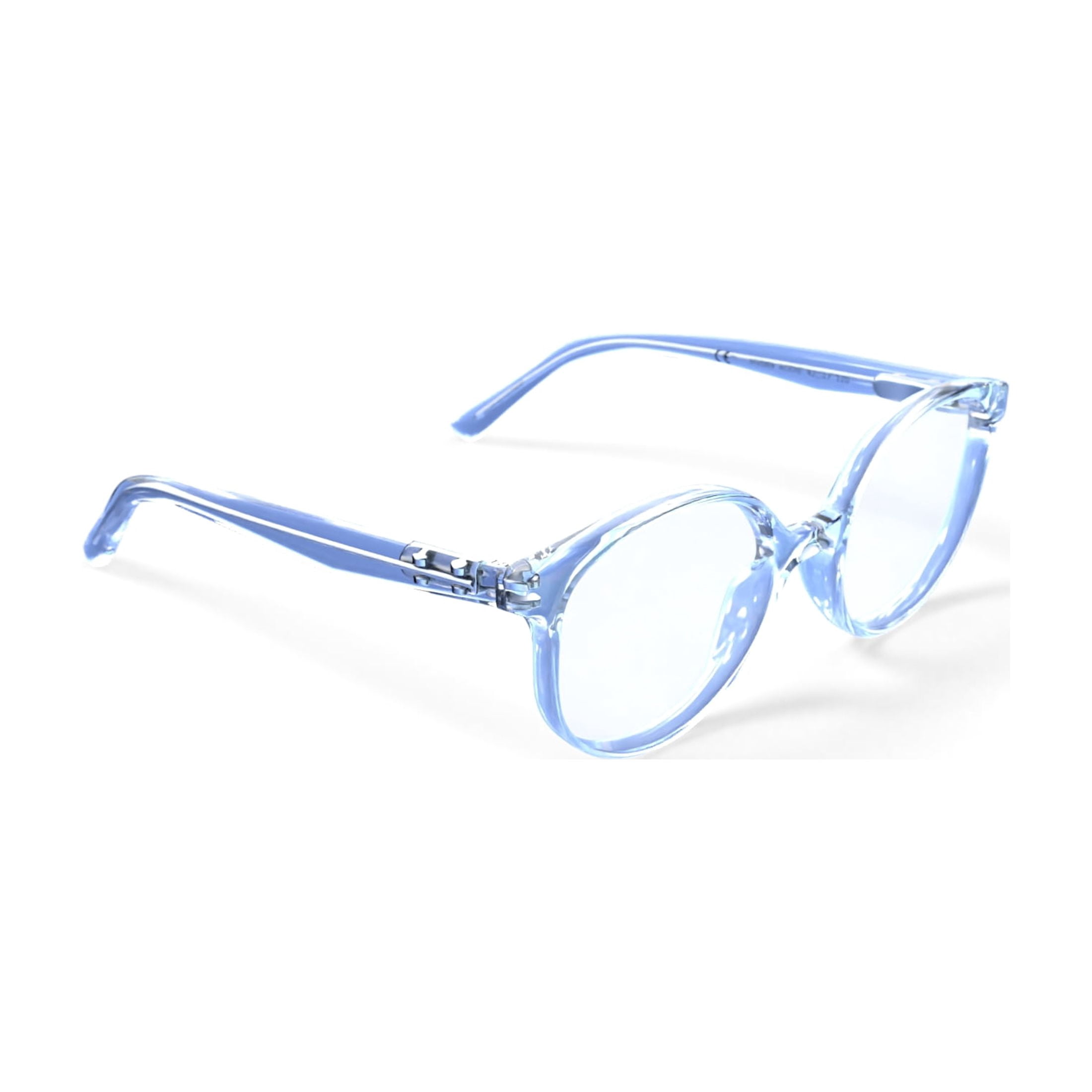 Youth Addie Prescription-Ready Eyeglass Frames with Case, Crystal Clear
