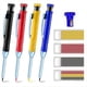 thumbnail image 1 of Juego de LáPices de Carpintero SóLidos de Paquete MúLtiple con Mina de 2,8 mm y Sacapuntas Incorporado, PapeleríA de FáBrica de Madera para CarpinteríA, 1 of 5