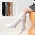 thumbnail image 5 of Godderr 2 Pairs Toddler Girls Knee High Socks with Bow Kids Long Stockings Princess Socks Autumn Soft Socks for 3-12Y, 5 of 5