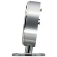 thumbnail image 4 of Seiko 6" Ono Desk & Table Clock Silver & Black Modern Analog Quartz QHE186SLH, 4 of 5