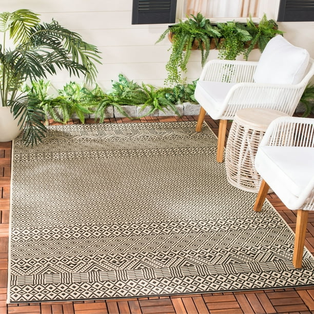 Safavieh Courtyard Naomi Aztec Indoor/Outdoor Area Rug or Runner