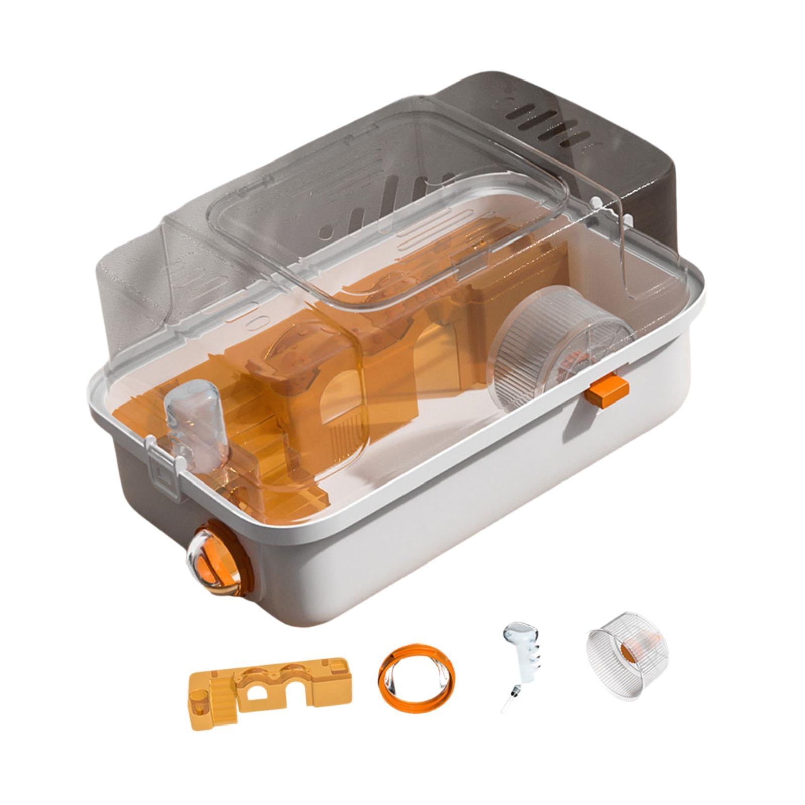 Serenable Hamster Cage 2 Layers of Multi -purpose with Apparent Surface Living Space of Small Animal Cages for Small Animals Mice Rat orange