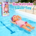 thumbnail image 3 of Upgraded Waterproof Swimming Baby Doll for Pool - Battery Powered Backstroke & Freestyle Water Toy - Movable Joints Bath Doll Gift, 3 of 6