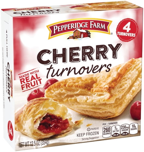 Pepperidge Farm Frozen Cherry Turnovers Pastries, 12.5 oz. Box, 4-pack