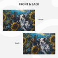 thumbnail image 4 of Placemats Set of 4 / 6, Sunset Sunflower Dog Placemats for Dining Table Indoor/Outdoors Heat Resistant Washable Placemats 18" x 12", 4 of 8