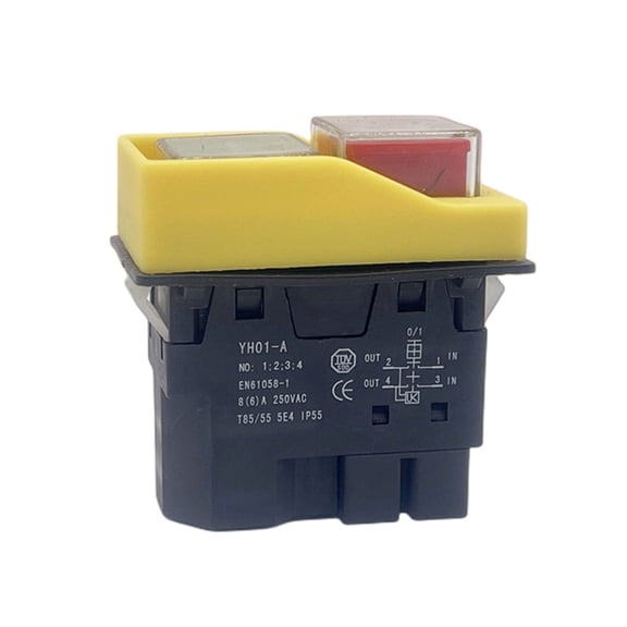 Waterproof Electromagnetic Switches 8A 250V Efficient Start Button Switches Pa66
