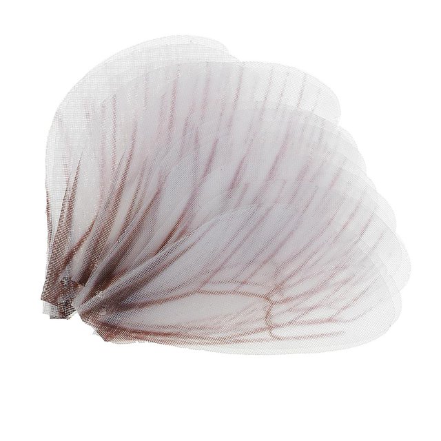 Abalorios jinwen de Ala de mariposa 10 uds accesorios para el cabello Cosplay café