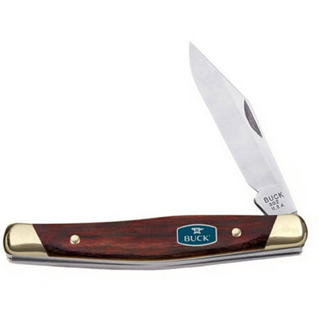 Buck Knives Solitaire 2.875" Plain Satin Blade, Clip Point, Rosewood Dymondwood Handle, Boxed