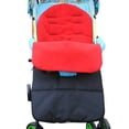 thumbnail image 3 of Baby Sleeping Bag Universal 3 in 1 Stroller Annex Mat Footmuff Cover Autumn and Winter Pram Mat Keep Warm Waterproof Windproof Cold-Proof Detachable (Red), 3 of 5