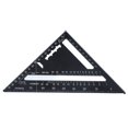 thumbnail image 4 of Regla triangular de 7 pulgadas, escuadra de carpintero, herramienta de medición portátil de aluminio para carpintería para bricolaje, 4 of 12