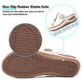 thumbnail image 5 of Womens Wedge Sandals Flip-Flops Comfortable Arch Support Massage Particle Platform Shoes, 5 of 6