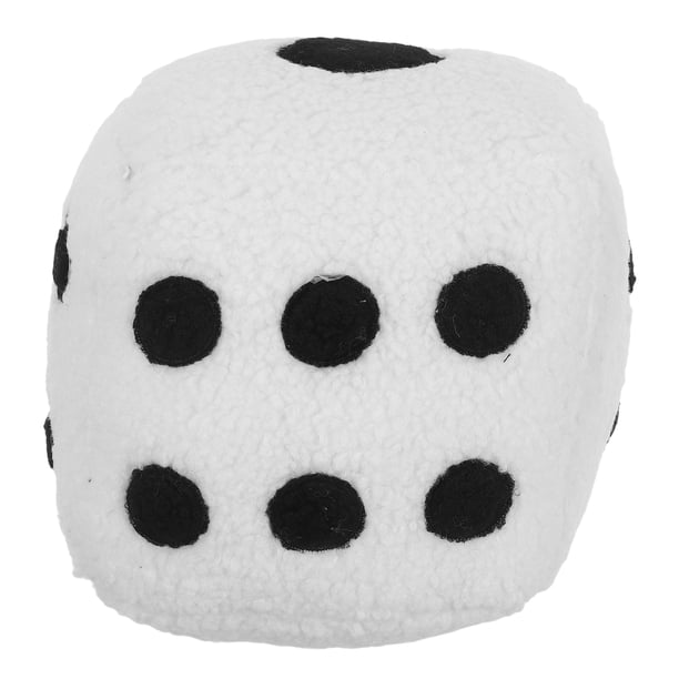 Almohada gigante de peluche con forma de dado - Cojín decorativo gigante novedoso - Juguete educativo kawaii para niños, decoración para fiestas nocturnas de juegos, 25 cm cuadrados