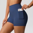 thumbnail image 7 of Women Sports Short With PocketedYoga Legging Shorts Squat Proof High Waist Fitness Tight Shorts Quick Drying Cycling Workout Gym, 7 of 7